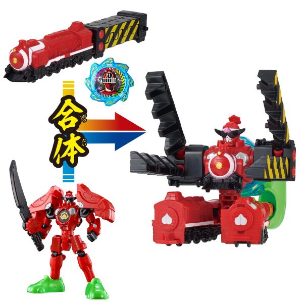 BANDAI 暴太郎戰隊 可動公仔 桃太郎機器人＆烈車戰隊武裝配件 BANDAI,暴太郎戰隊,可動公仔,桃太郎機器人,＆,烈車戰隊武裝配件,
