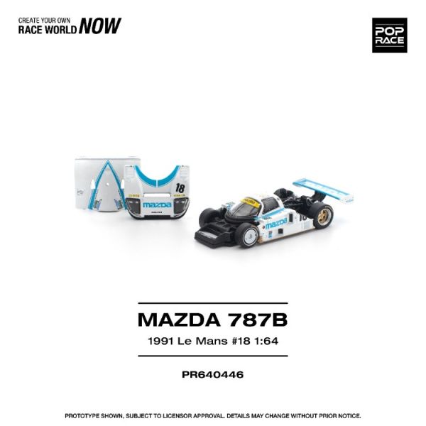 (預購) POP RACE 1/64 馬自達 MAZDA 787B 1991 LE MANS 24HRS #18 20260129 POP RACE 1/64 馬自達 MAZDA 787B 1991 LE MANS 24HRS #18
