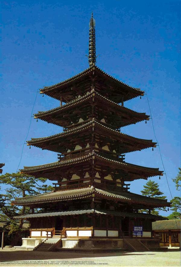 1/150 法隆寺 五重塔 FUJIMI 建2 富士美 組裝模型 FUJIMI,日本建物,日本城堡,建,法隆寺,五重塔,