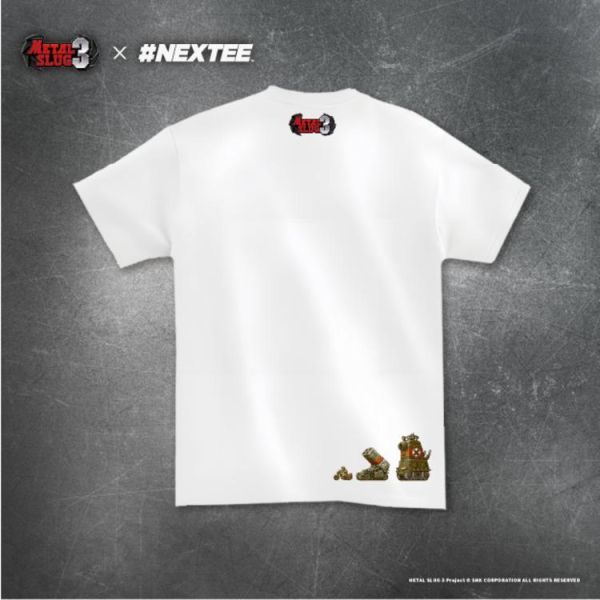 NEXTee 合金彈頭MetalSlug ENEMY-V 短袖T恤 黑&白 分別販售 NEXTee 合金彈頭MetalSlug ENEMY-V 短袖T恤 黑&白 分別販售