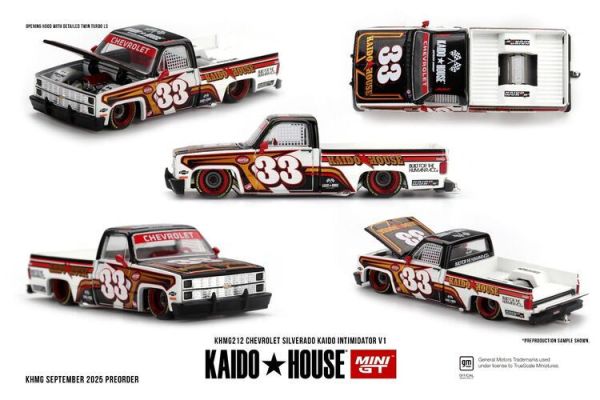 (預購) KaidoHouse x MINIGT 1/64 雪佛蘭 Chevrolet Silverado KAIDO Intimidator V1 KHMG212 (預購) KaidoHouse x MINIGT 1/64 雪佛蘭 Chevrolet Silverado KAIDO Intimidator V1 KHMG212