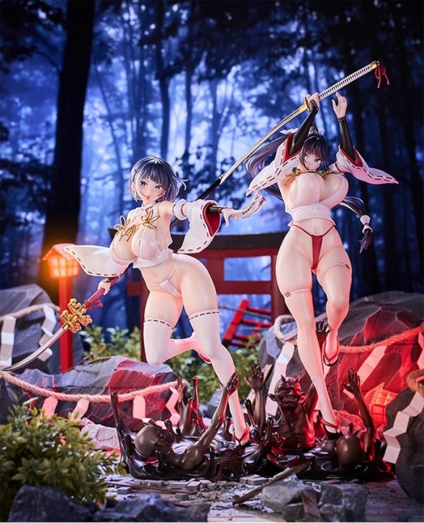 [18禁商品] HOTVENUS 1/6 淪為奴隸的戰巫女 藤堂朔夜 與 東堂伊織 套組 PVC完成品 [18禁商品] HOTVENUS 1/6 淪為奴隸的戰巫女 藤堂朔夜 與 東堂伊織 套組 PVC完成品