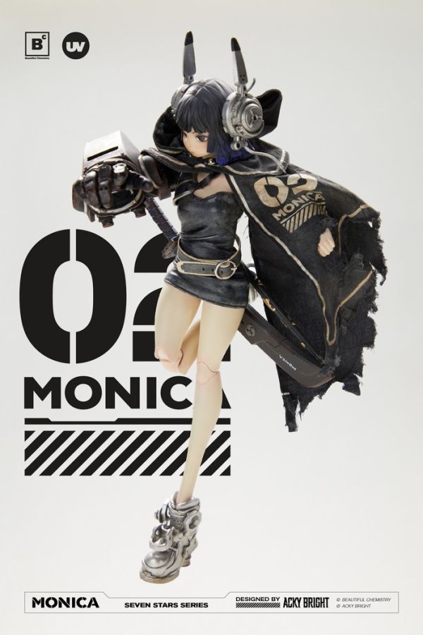 Beautiful Chemistry x Acky Bright 1/6 Seven Stars系列 02號 Monica 可動完成品 Beautiful Chemistry x Acky Bright 1/6 Seven Stars系列 02號 Monica 可動完成品
