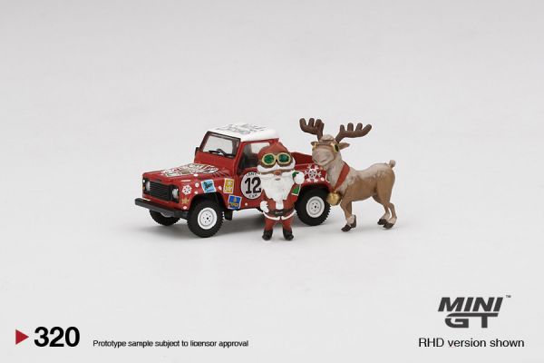 MINIGT 1/64 LandRover Defender90 皮卡車 聖誕節2021 右駕 MINIGT,1/64,LandRover Defender90,皮卡車,聖誕節,2021,右駕,