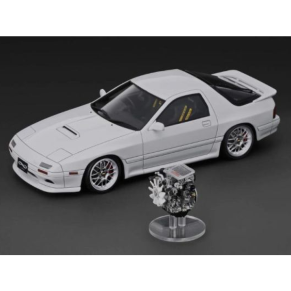 (預購) ignition 1/18 馬自達 Mazda Savanna RX-7 Infini (FC3S) White With 13B Engine IG4089 20260607 ignition 1/18 馬自達 Mazda Savanna RX-7 Infini (FC3S) White With 13B Engine IG4089