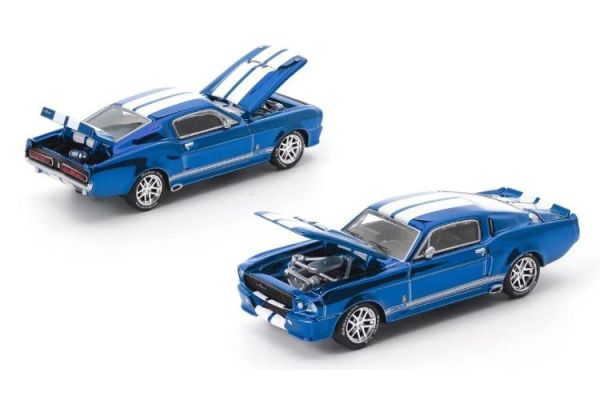 (預購) POP RACE × TOKYO STATION 1/64 福特 SHELBY MUSTANG GT500 – Blue with White Stripes PRT002 20260511 POP RACE × TOKYO STATION 1/64 福特 SHELBY MUSTANG GT500 – Blue with White Stripes PRT002