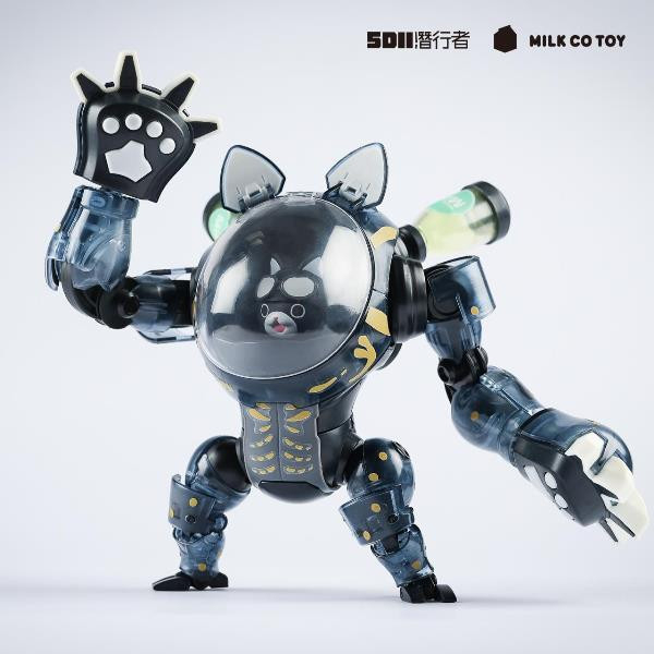 牛奶玩具 5D2 Mech Series 貓咪機甲＆兔子機甲＆黑熊機甲 黑透版 組裝模型 分別販售 牛奶玩具 5D2 Mech Series 貓咪機甲＆兔子機甲＆黑熊機甲 黑透版 組裝模型 分別販售