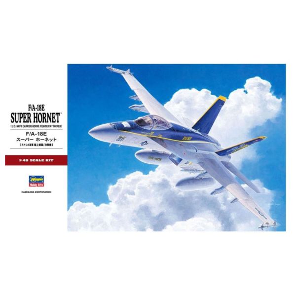 HASEGAWA 長谷川 1/48 F/A-18E 超級大黃蜂戰鬥攻擊機 HASEGAWA 長谷川 1/48 F/A-18E 超級大黃蜂戰鬥攻擊機