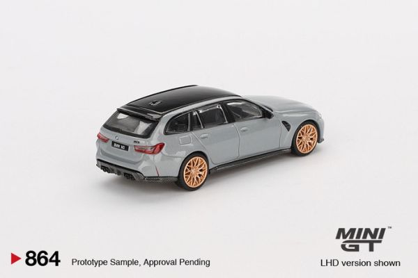 MINIGT 1/64 寶馬 BMW M3 Competition Touring  Brooklyn Grey 布魯克林灰 金色輪框 式樣 LHD 左駕 MGT00864-L MINIGT 1/64 寶馬 BMW M3 Competition Touring  Brooklyn Grey 布魯克林灰 金色輪框 式樣 LHD 左駕 MGT00864-L