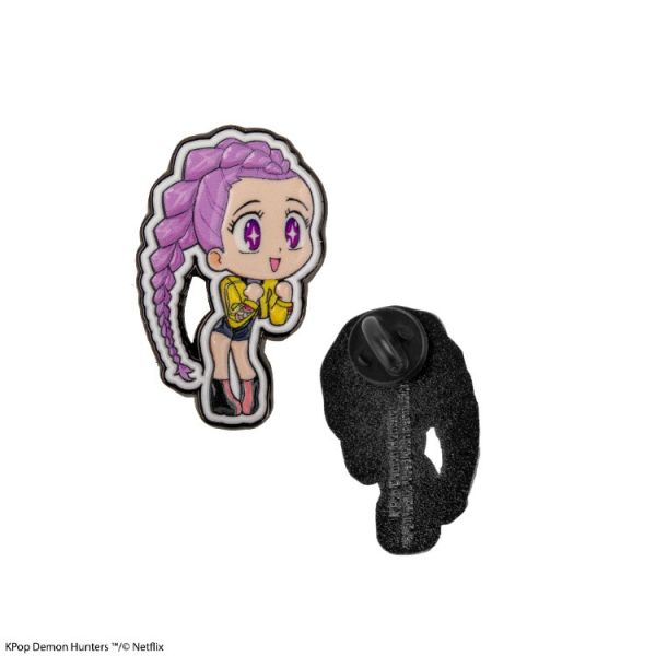 KPOP 獵魔女團 Demon Hunters 金屬徽章 HUNTR/X 女團 可愛Q版 Rumi KPOP 獵魔女團 Demon Hunters 金屬徽章 HUNTR/X 女團 可愛Q版 Rumi