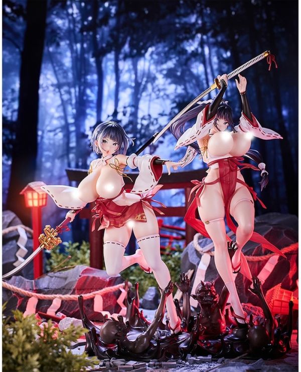 [18禁商品] HOTVENUS 1/6 淪為奴隸的戰巫女 藤堂朔夜 與 東堂伊織 套組 PVC完成品 [18禁商品] HOTVENUS 1/6 淪為奴隸的戰巫女 藤堂朔夜 與 東堂伊織 套組 PVC完成品