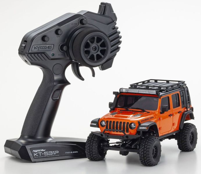 KYOSHO 京商 MINI-Z 4×4 Readyset Jeep 吉普車 Wrangler Rubicon ACC M. 橘色 KYOSHO 京商 MINI-Z 4×4 Readyset Jeep 吉普車 Wrangler Rubicon ACC M. 橘色