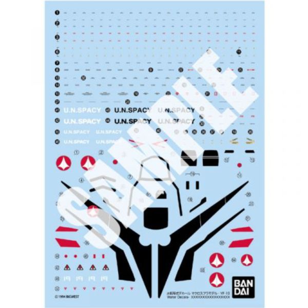BANDAI 1/100 HG 超時空要塞 MACROSS PLUS YF-19 王者之劍 次期全領域可變戰鬥機 專用水貼紙 BANDAI,水貼紙,HG,1/100,YF-19,用,超時空要塞PLUS