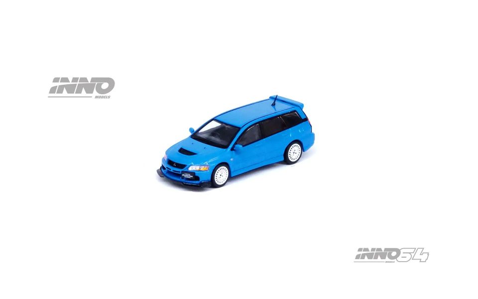 INNO64 1/64 三菱 MITSUBISHI LANCER EVOLUTION IX WAGON BLUE INNO64 1/64 三菱 MITSUBISHI LANCER EVOLUTION IX WAGON BLUE