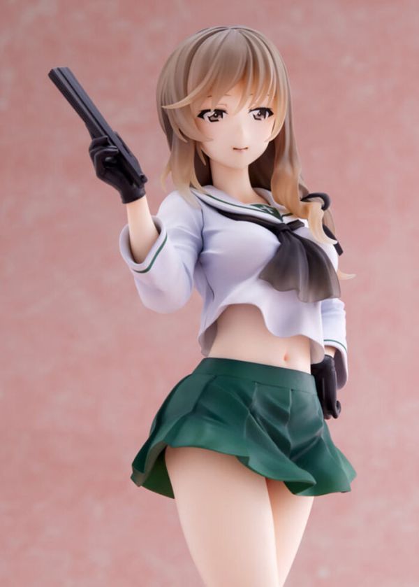 [再販] WAVE 1/7 少女與戰車 島田千代 大洗女子學園制服ver. PVC完成品 DT-193 [再販] WAVE 1/7 少女與戰車 島田千代 大洗女子學園制服ver. PVC完成品 DT-193