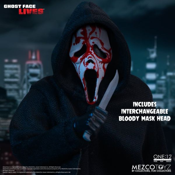 MEZCO TOYZ One:12 Collective 驚聲尖叫 鬼臉 Ghost Face 可動完成品 MEZCO TOYZ One:12 Collective 驚聲尖叫 鬼臉 Ghost Face 可動完成品