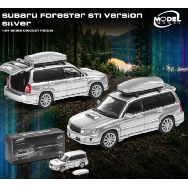 (預購) Model Model 1/64 速霸陸 Subaru Forester STI Version Silver with Rooftop Cargo box MM64-SG9-004 20260730 Model Model 1/64 速霸陸 Subaru Forester STI Version Silver with Rooftop Cargo box MM64-SG9-004