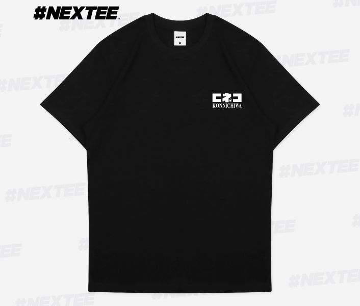 NEXTee KONEKO 龜甲小喵 短袖T恤 白色＆黑色 NEXTee KONEKO 龜甲小喵 短袖T恤 白色＆黑色