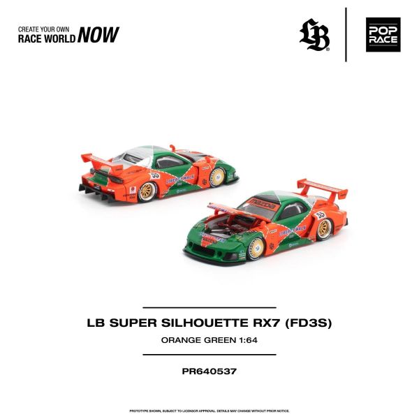 (預購) POP RACE 1/64 LB SUPER SILHOUETTE RX7 (FD3S) PR640537 20260906 POP RACE 1/64 LB SUPER SILHOUETTE RX7 (FD3S) PR640537