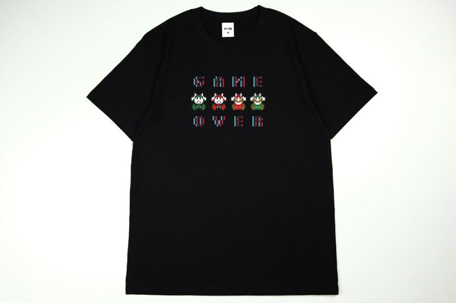 NEXTee PIXEL ADVENTURE GAMEOVER 短袖T恤 白色＆黑色 NEXTee PIXEL ADVENTURE GAMEOVER 短袖T恤 白色＆黑色