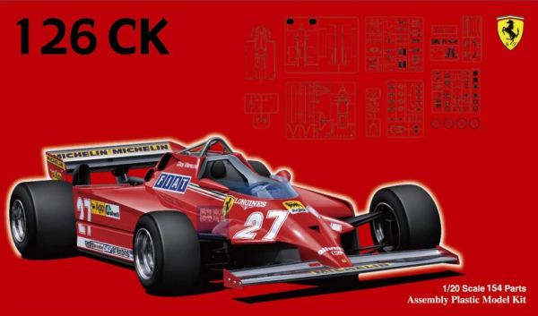 1/20 Ferrari 126CK 1981 FUJIMI GP4 富士美 組裝模型 FUJIMI,1/20,GP,Lotus,97T,1985,Ferrari,126CK,1981,