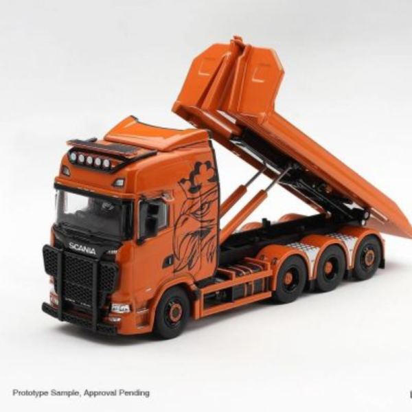 (預購) MINIGT 1/64 Scania 770S B8x4NA Hooklift Flatbed Orange｜LHD MGT01392-L / RHD MGT01392-R｜分別販售 20261008 MINIGT 1/64 Scania 770S B8x4NA Hooklift Flatbed Orange｜LHD MGT01392-L / RHD MGT01392-R｜分別販售