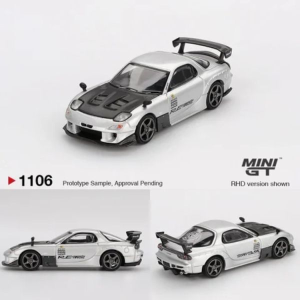 (預購) MINIGT 1/64 馬自達 Mazda RX-7 RE-Amemiya Silver Metallic LHD MGT01106-L 20251016 MINIGT 1/64 馬自達 Mazda RX-7 RE-Amemiya Silver Metallic LHD MGT01106-L