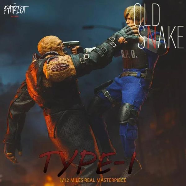 (預購) PatriotStudio 1/12 惡靈古堡2 追蹤者 oldsnake A款 第一型態 全黑皮衣 可動完成品 20260331 PatriotStudio 1/12 惡靈古堡2 追蹤者 oldsnake A款 第一型態 全黑皮衣 可動完成品