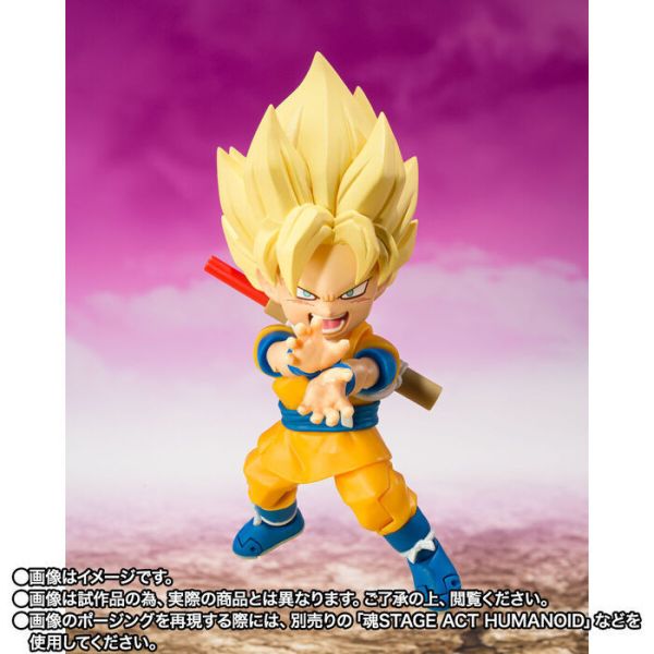 BANDAI S.H.F 七龍珠 超級賽亞人孫悟空(MINI)-DAIMA- 可動完成品 BANDAI S.H.F 七龍珠 超級賽亞人孫悟空(MINI)-DAIMA- 可動完成品