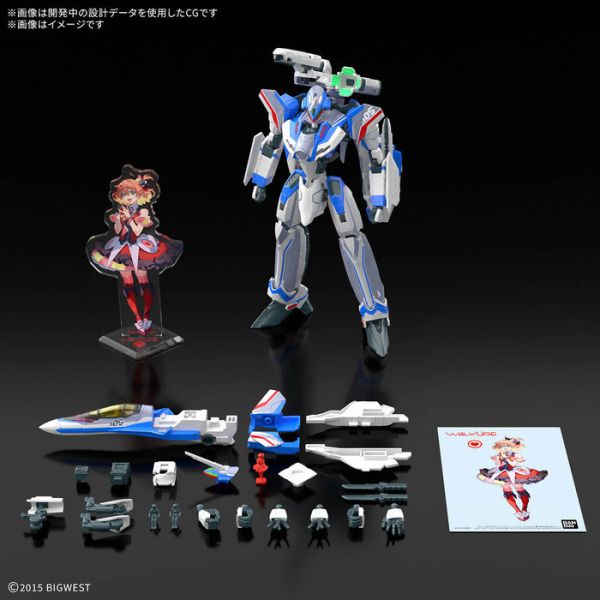 BANDAI HG 1/100 超時空要塞 VF-31J 英雄式 疾風・英麥曼座機 豪華套組 組裝模型 BANDAI HG 1/100 超時空要塞 VF-31J 英雄式 疾風・英麥曼座機 豪華套組 組裝模型