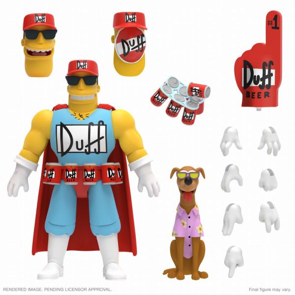 Super7 7吋 辛普森家庭 The Simpsons 亞瑟·達夫 Duffman Wave 2 可動完成品 Super7 7吋 辛普森家庭 The Simpsons 亞瑟·達夫 Duffman Wave 2 可動完成品