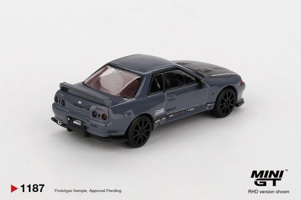 (預購) [吊卡版] MINIGT 1/64 日產 Nissan Skyline GT-R Top Secret VR32 Stealth Grey RHD MGT01187-BL 20260115 [吊卡版] MINIGT 1/64 日產 Nissan Skyline GT-R Top Secret VR32 Stealth Grey RHD MGT01187-BL