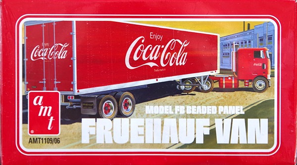 AMT / 1/25 / 可口可樂大貨車 組裝模型 / Model FB Beaded Panel Fruehauf Van Coca Cola AMT,1/25,可口可樂貨車,Model FB Beaded Panel Fruehauf Van Coca Cola