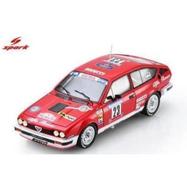 (預購) SPARK 1/43 愛快·羅密歐 Alfa Romeo GTV6 No.23 5th Tour de Corse 1985 S9358 20260924 SPARK 1/43 愛快·羅密歐 Alfa Romeo GTV6 No.23 5th Tour de Corse 1985 S9358