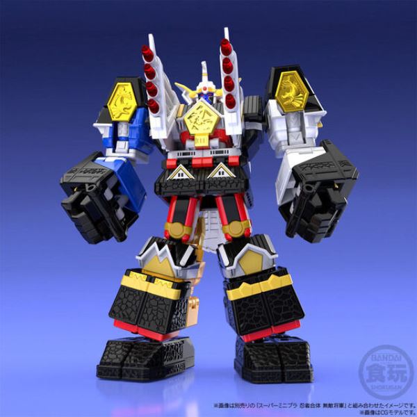 BANDAI 盒玩 SUPER MINIPLA 忍者戰隊隱連者 五神合體 聖忍獸翼丸 套組 組裝模型 BANDAI 盒玩 SUPER MINIPLA 忍者戰隊隱連者 五神合體 隱大將軍＆翼丸 組裝模型