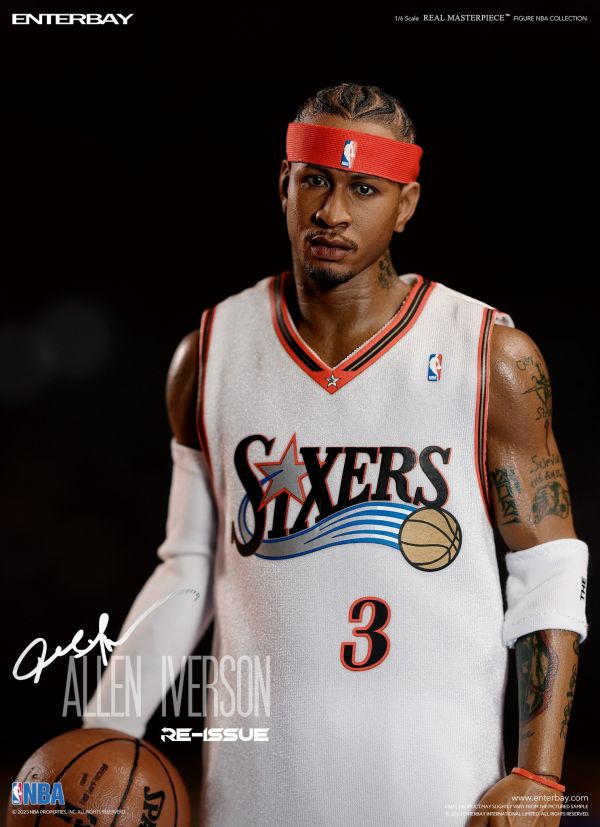 絕版斷貨中 ENTERBAY 1/6 NBA系列 Allen Iverson 艾倫·艾佛森 費城76人隊 限量復刻版 永遠的戰神 可動完成品 ENTERBAY 1/6 NBA系列 Allen Iverson 艾倫·艾佛森 費城76人隊 限量復刻版 可動完成品