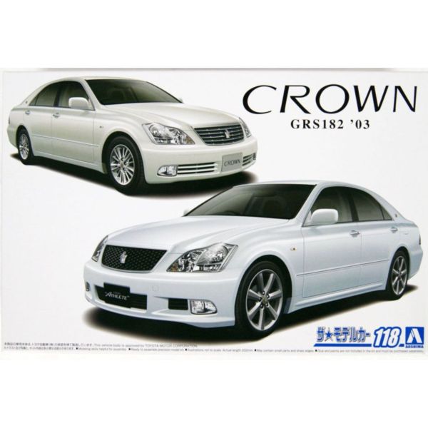AOSHIMA 青島 1/24 #118 豐田 TOYOTA GRS182 皇冠 Royal Saloon G/ATHLETE G '03 組裝模型 AOSHIMA 青島 1/24 #118 豐田 TOYOTA GRS182 皇冠 Royal Saloon G/ATHLETE G '03 組裝模型