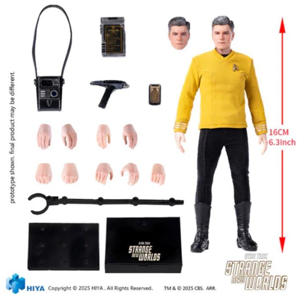 Hiya Toys 極致迷你系列 1/12 16C​​M 星際爭霸戰 奇異新世界 派克 可動完成品 ESS0157 Hiya Toys 極致迷你系列 1/12 16C​​M 星際爭霸戰 奇異新世界 派克 可動完成品 ESS0157