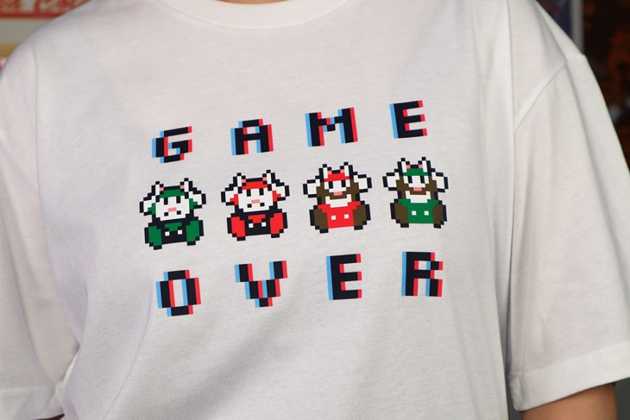 NEXTee PIXEL ADVENTURE GAMEOVER 短袖T恤 白色＆黑色 NEXTee PIXEL ADVENTURE GAMEOVER 短袖T恤 白色＆黑色