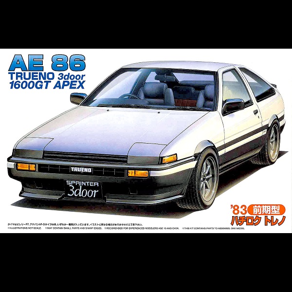 1/24 TOYOTA Trueno AE86 三門 1600GT APEX 前期型 1983 FUJIMI ID52 富士美 組裝模型 FUJIMI,1/24,ID,TOYOTA,Trueno,AE86,三門,1600GT,APEX,前期型,1983,