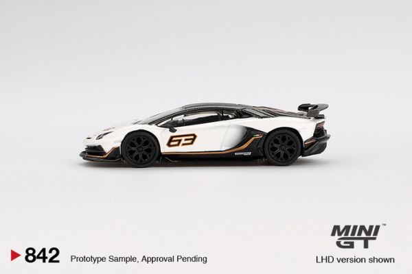 MINIGT 1/64 藍寶堅尼 Lamborghini Aventador SVJ 63  Bianco Asopo LHD 左駕 MGT00842-L MINIGT 1/64 藍寶堅尼 Lamborghini Aventador SVJ 63  Bianco Asopo LHD 左駕 MGT00842-L