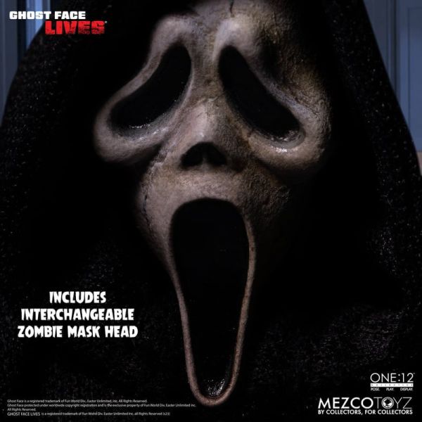 MEZCO TOYZ One:12 Collective 驚聲尖叫 鬼臉 Ghost Face 可動完成品 MEZCO TOYZ One:12 Collective 驚聲尖叫 鬼臉 Ghost Face 可動完成品
