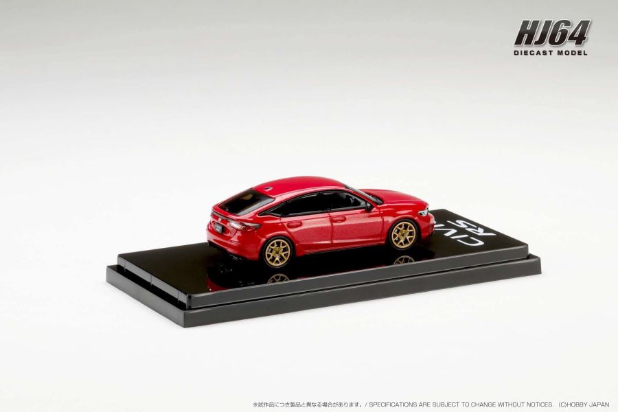 Hobby JAPAN 1/64 本田 Honda CIVIC RS Customized Version Premium Crystal Red Metallic 金屬紅 HJ642046BR Hobby JAPAN 1/64 本田 Honda CIVIC RS Customized Version Premium Crystal Red Metallic 金屬紅 HJ642046BR