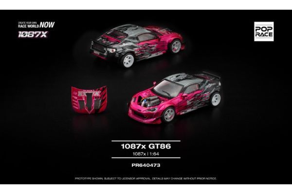(預購) POP RACE 1/64 豐田 TOYOTA GT86 1087車隊x GT86 特別式樣 PR640473 20251031 POP RACE 1/64 豐田 TOYOTA GT86 1087車隊x GT86 特別式樣 PR640473