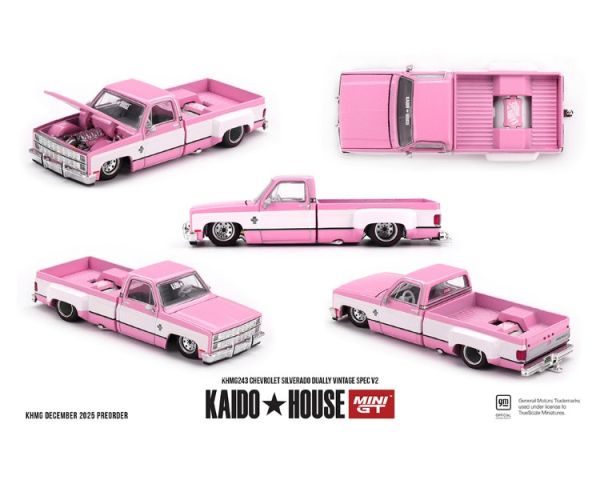 (預購) KAIDO HOUSE x MINIGT 1/64 雪佛蘭 Chevrolet Silverado Dually Vintage Spec V2 KHMG243 20251218 KAIDO HOUSE x MINIGT 1/64 雪佛蘭 Chevrolet Silverado Dually Vintage Spec V2 KHMG243