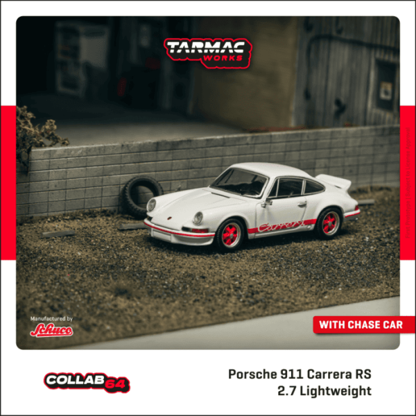TARMAC WORKS 1/64 保時捷 Porsche 911 Carrera RS 2.7 Lightweight White / Red T64S-023-WR TARMAC WORKS 1/64 保時捷 Porsche 911 Carrera RS 2.7 Lightweight White / Red T64S-023-WR