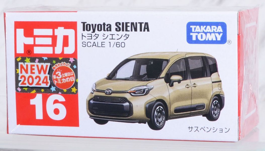 TOMICA 多美小汽車 016 TOYOTA 豐田 SIENTA TOMICA 多美小汽車 016 TOYOTA 豐田 SIENTA