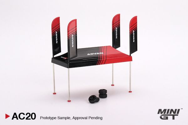 MINIGT 1/64 ADVAN圍場帳篷場景組 Paddock Service Tent Set - ADVAN MINIGT 1/64 ADVAN圍場帳篷場景組 Paddock Service Tent Set - ADVAN