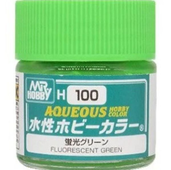 GSI 郡氏 水性漆 H-100 螢光綠色10ml GSI 郡氏 水性漆 H-100 螢光綠色10ml