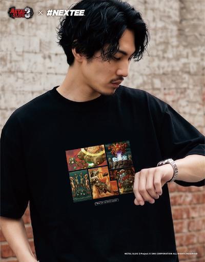 NEXTee 合金彈頭MetalSlug BossFight 寬版短袖T恤 黑&白 分別販售 NEXTee 合金彈頭MetalSlug BossFight 寬版短袖T恤 黑&白 分別販售